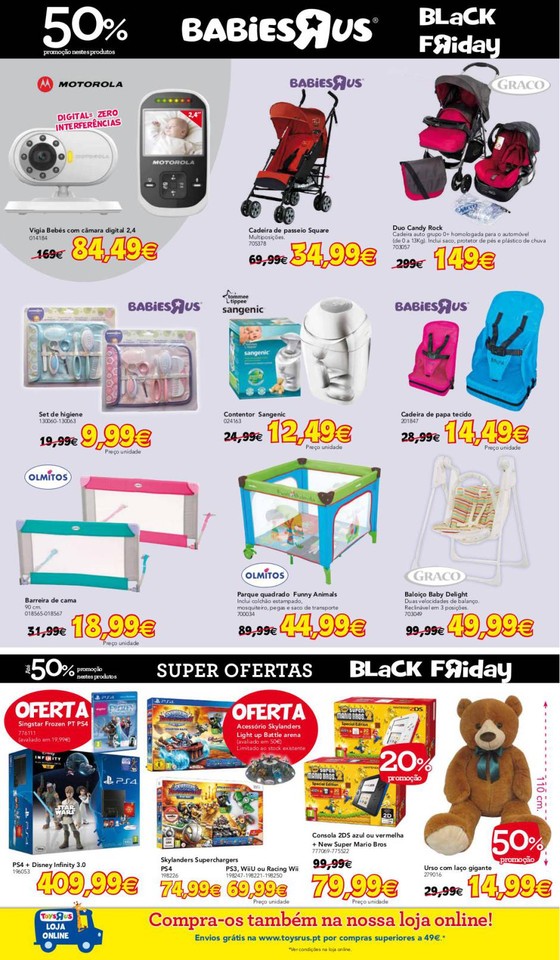 Novo folheto ToysRus 23 a 29 nov Black Friday