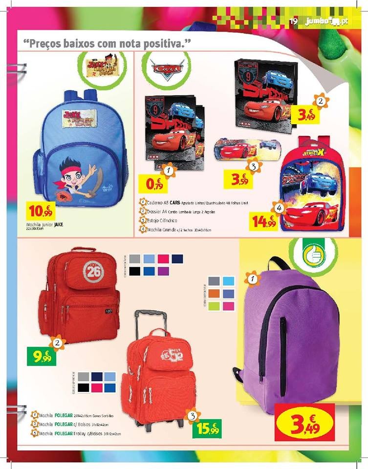 Antevisão folheto Jumbo regresso às aulas