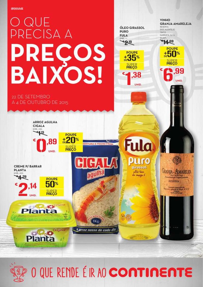 Antevisão folheto Continente especial O Que Precisa A Preços Baixos