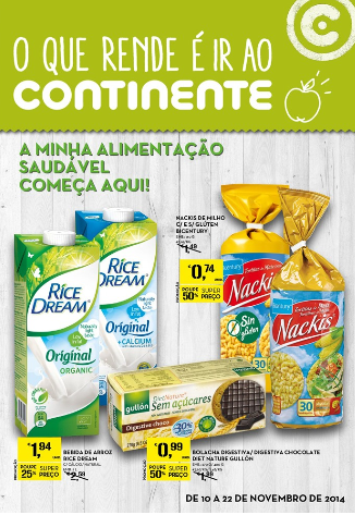 Novos folhetos Continente até 22nov