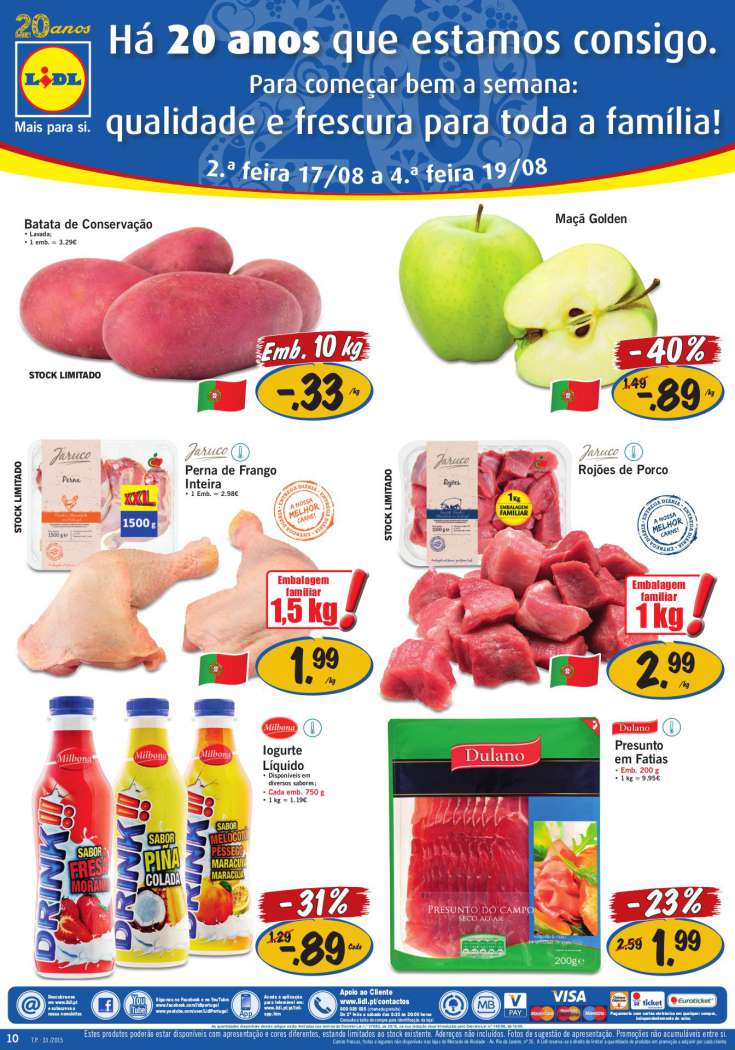 Antevisão folheto LIDL 13a19ag
