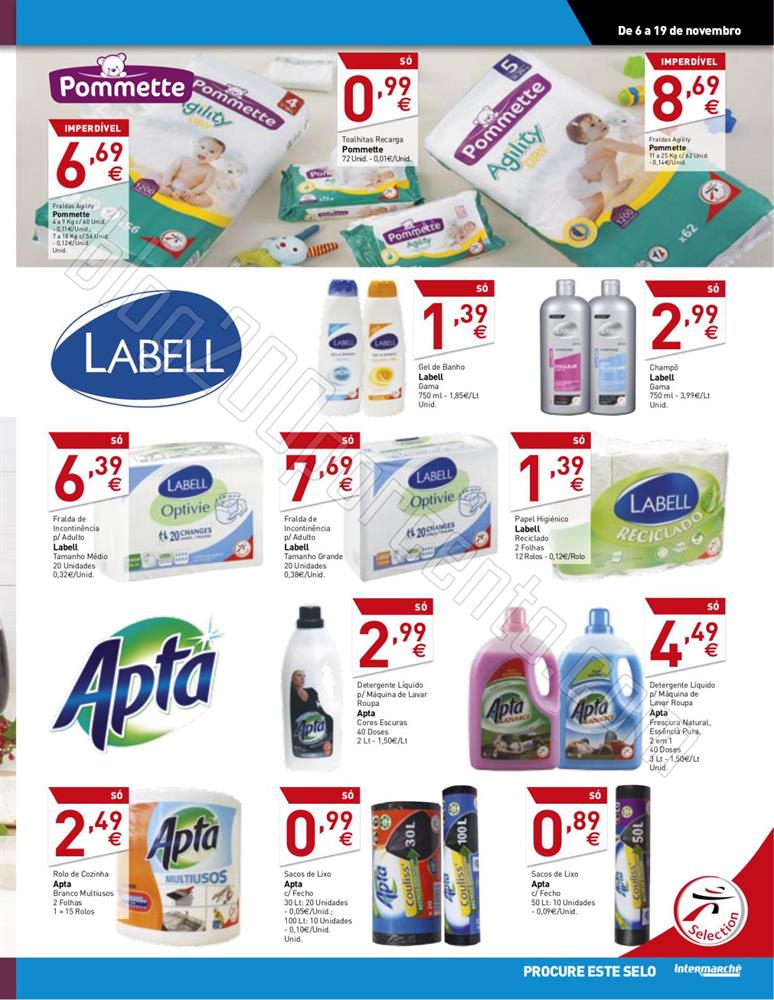 Antevisão folheto Intermarche 6a19nov - Marcas exclusivas