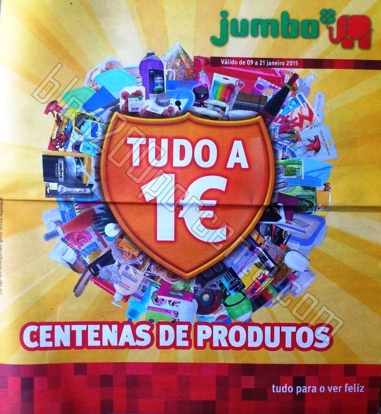 Novo folheto Jumbo  Tudo a 1€