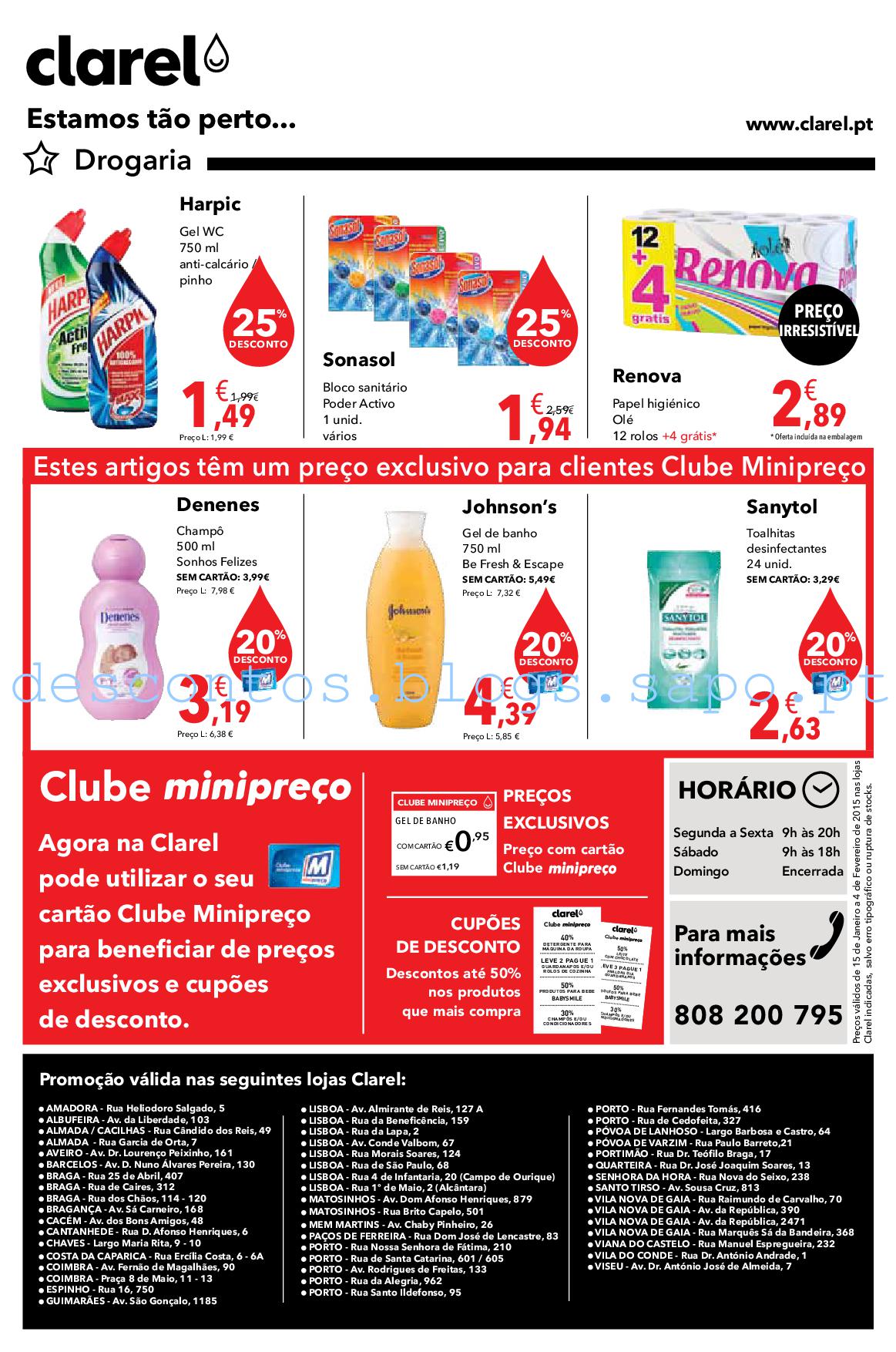 Antevisão folheto Clarel 