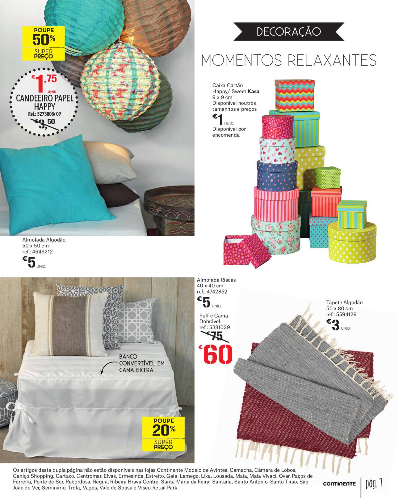 Antevisão folheto Continente especial Kasa outono