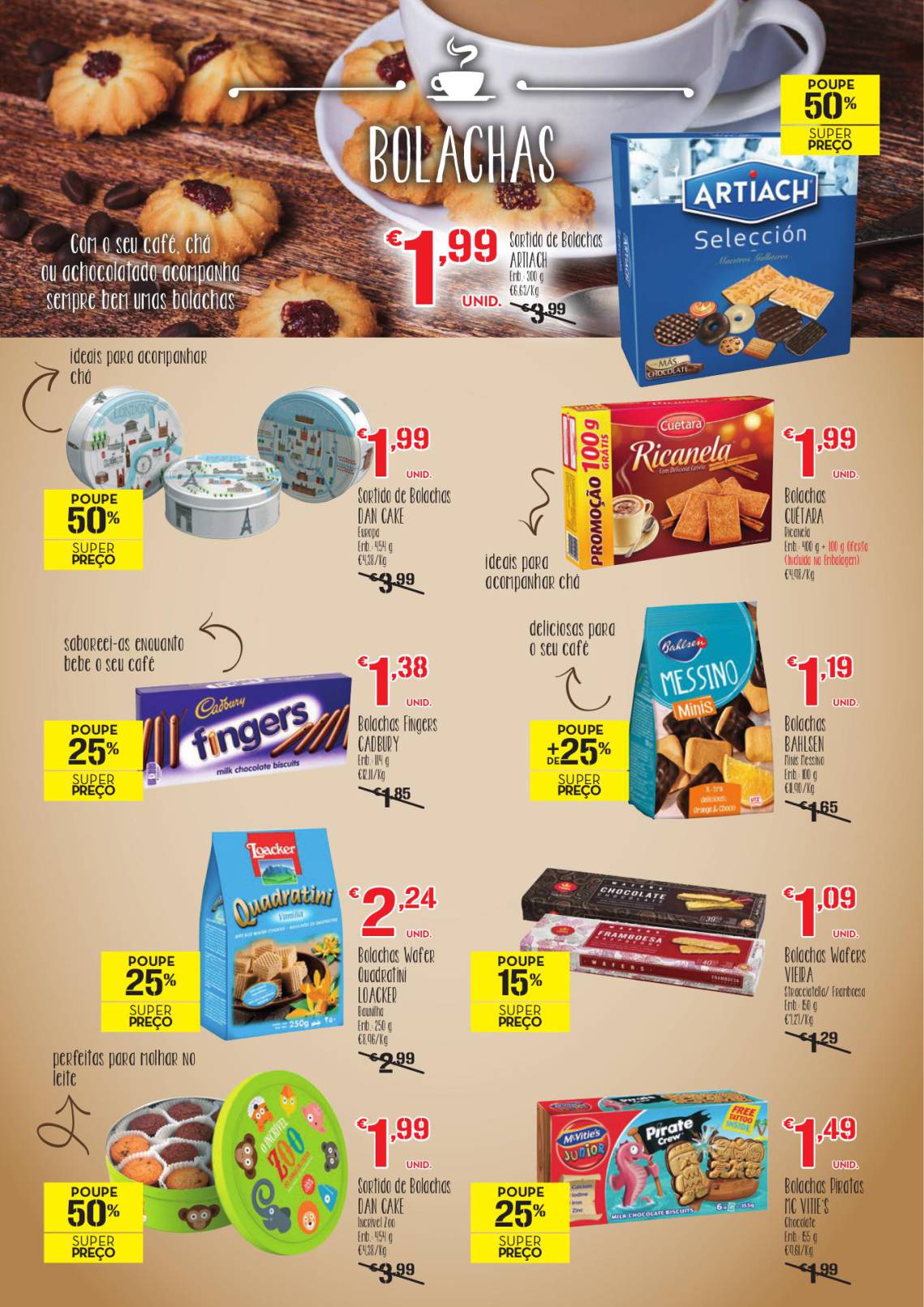 Antevisão folheto Continente especial bebidas quentes