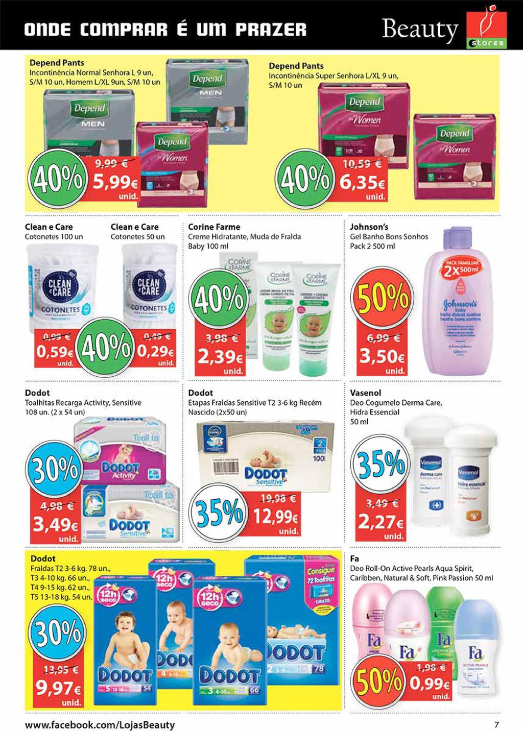 Novo folheto Beauty Stores 