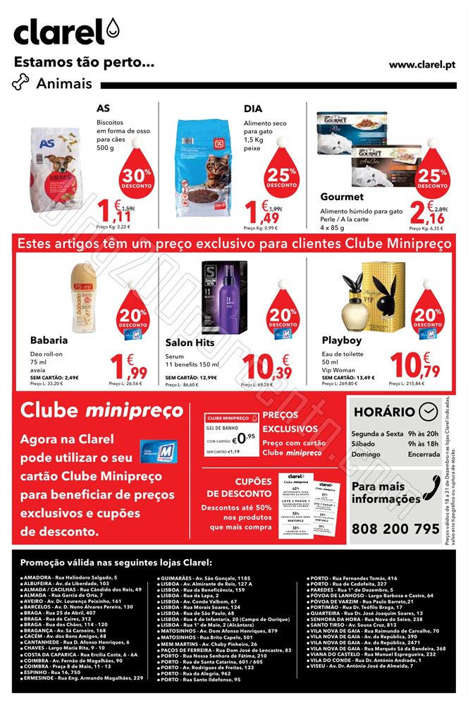 Antevisão folheto Clarel 