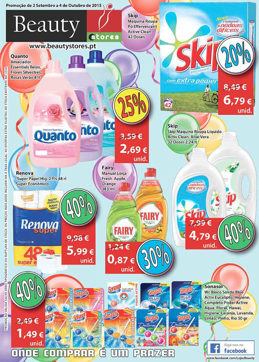 Novo folheto Beauty Stores 